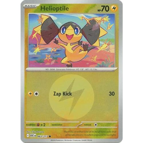 Helioptile (Energy Symbol Pattern) (63) Common Reverse
