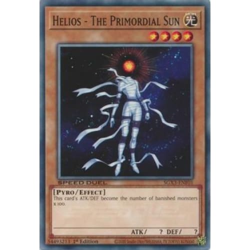 Helios - The Primordial Sun - SGX3-ENF01 Common 1st Edition