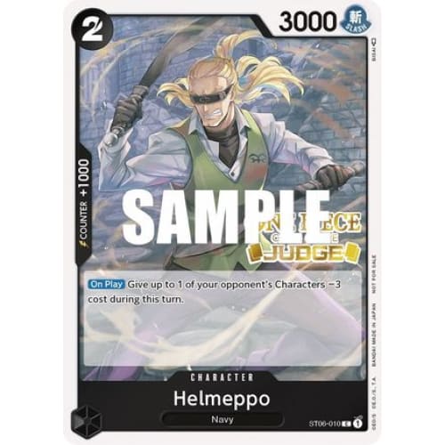 Helmeppo (Judge) ST06-010 PR One Piece Promotion Cards Foil
