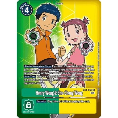 Henry Wong & Shu-Chong (Alternate Art) - EX4-063 - Rare