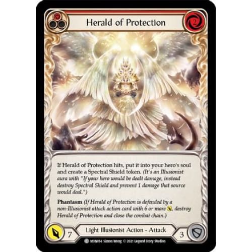 Herald of Protection (Red) (MONARCH) 1st Edition Rainbow
