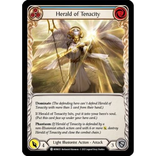 Herald of Tenacity (Blue) (MONARCH) 1st Edition Rainbow