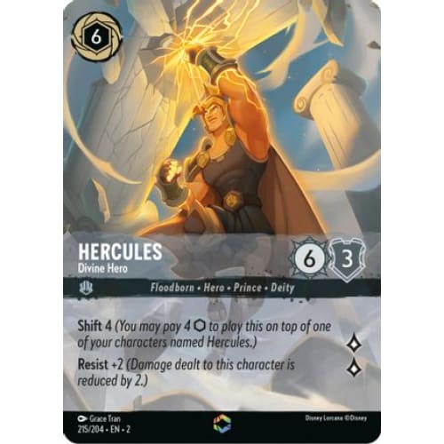 Hercules - Divine Hero (Alternate Art) (215/204) - Rise