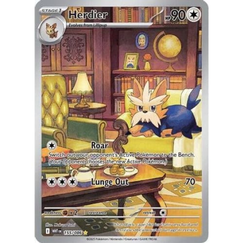 Herdier - 155/086 (155) Illustration Rare Holofoil - Single