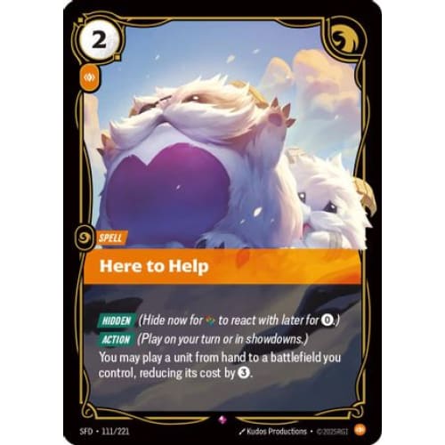 Here to Help (111/221) - Spiritforged Foil - Single