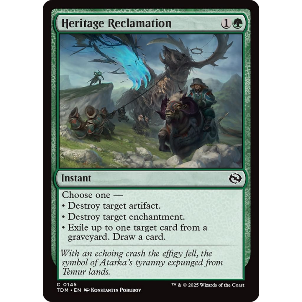 Heritage Reclamation (TDM-145) - Single