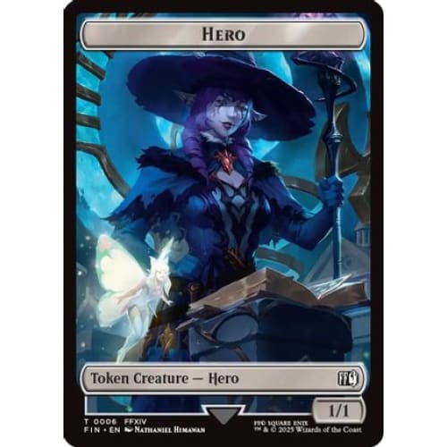 Hero (0006) // Horror (0013) Double-Sided Token (FIN-6 13)