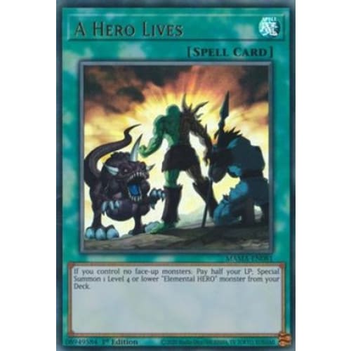 A Hero Lives (MAMA-EN081) Ultra Rare 1st Edition - Single
