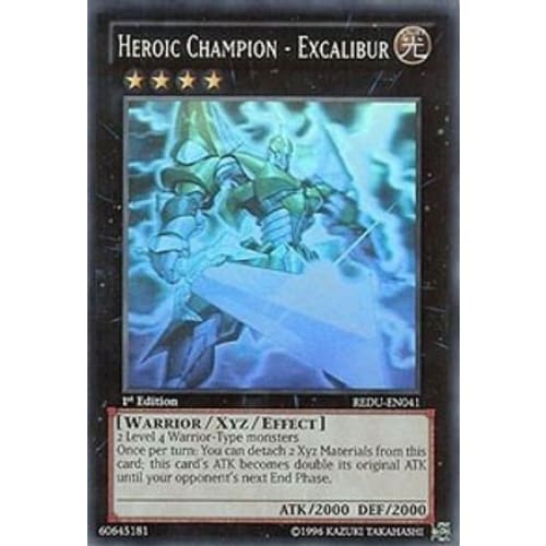 Heroic Champion - Excalibur (Ghost Rare) (REDU-EN041) Ghost