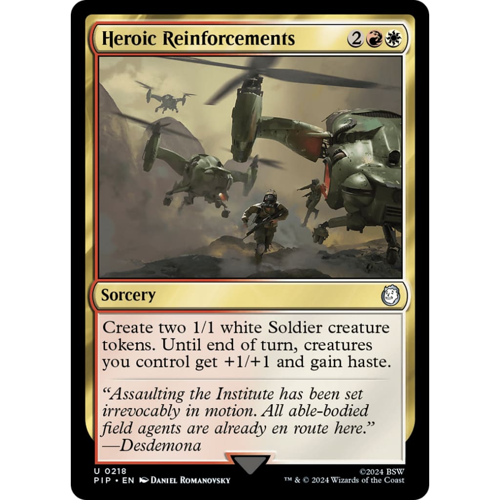 Heroic Reinforcements (PIP-218) Foil - Single