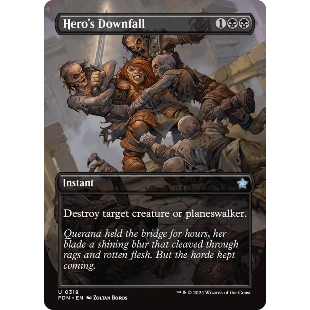 Hero’s Downfall (Borderless) (-319) - Single