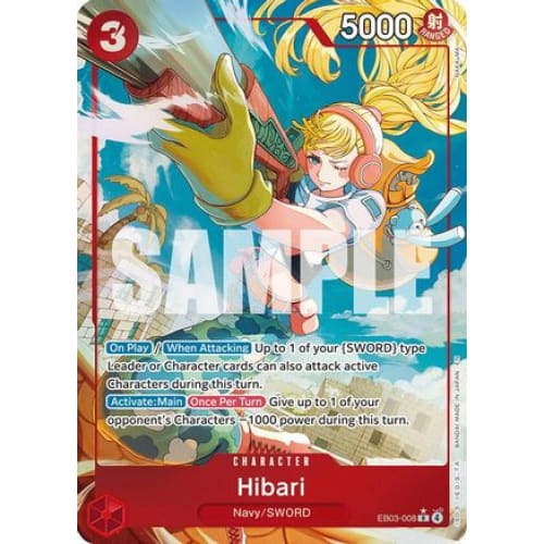 Hibari (Alternate Art) EB03-008 R Extra Booster: One Piece