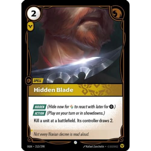 Hidden Blade (213/298) - Origins Foil - Single