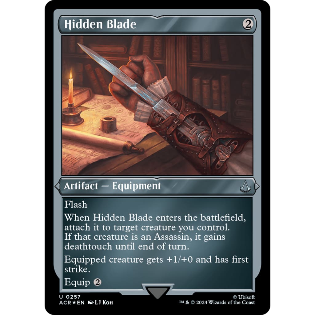Hidden Blade (ACR-257) Etched Foil - Single