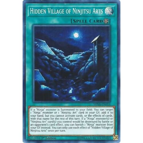 Hidden Village of Ninjitsu Arts (SHVA-EN014) Secret Rare