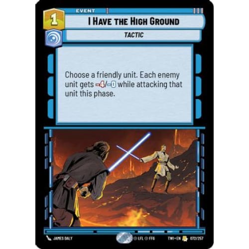 I Have The High Ground (072/257) - Single