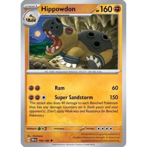 Hippowdon (106) Uncommon - Single