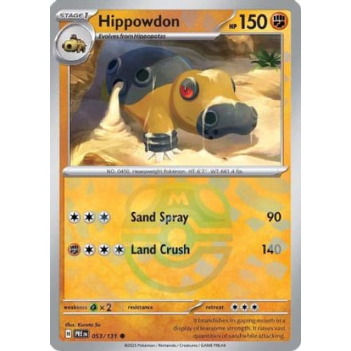 Hippowdon (Master Ball Pattern) (53) Common Holofoil