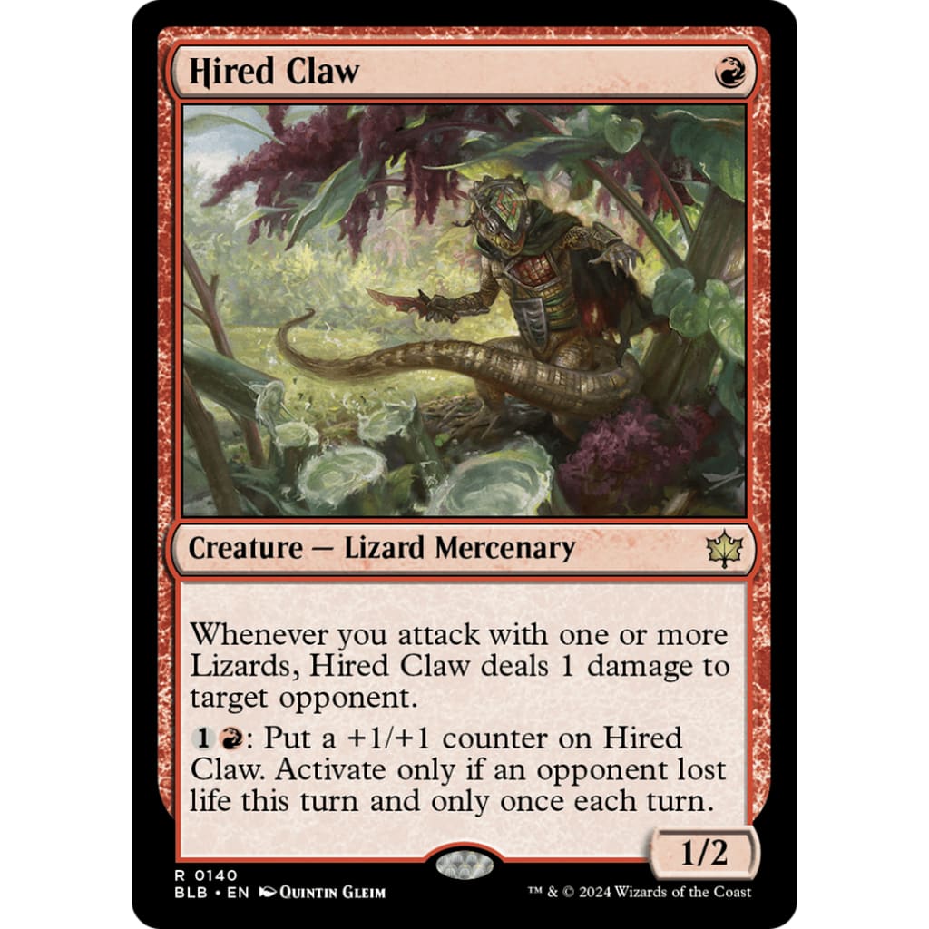 Hired Claw (BLB-140) Foil - Single