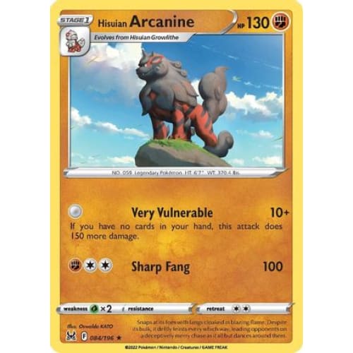 Hisuian Arcanine (84) Holo Rare Reverse Holofoil - Single
