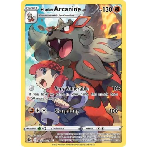 Hisuian Arcanine (TG08/030) Holo Rare Holofoil - Single