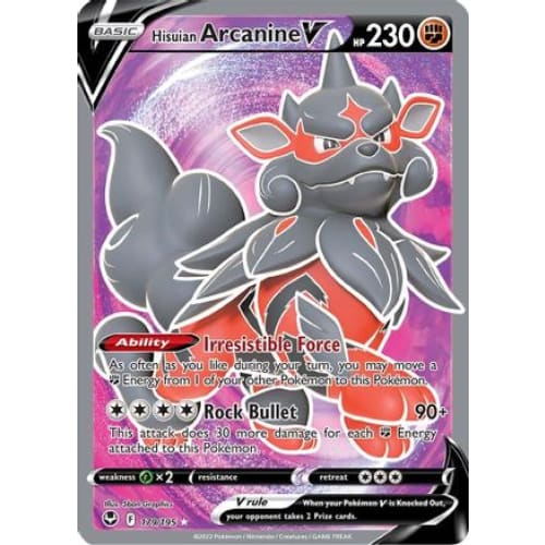 Hisuian Arcanine V (179/195) Ultra Rare Holofoil - Single