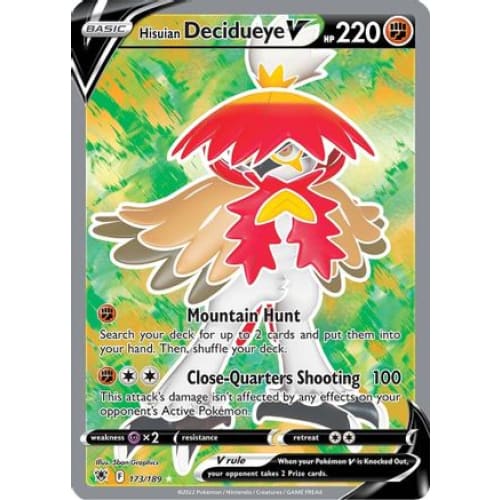Hisuian Decidueye V (173/189) Ultra Rare Holofoil - Single