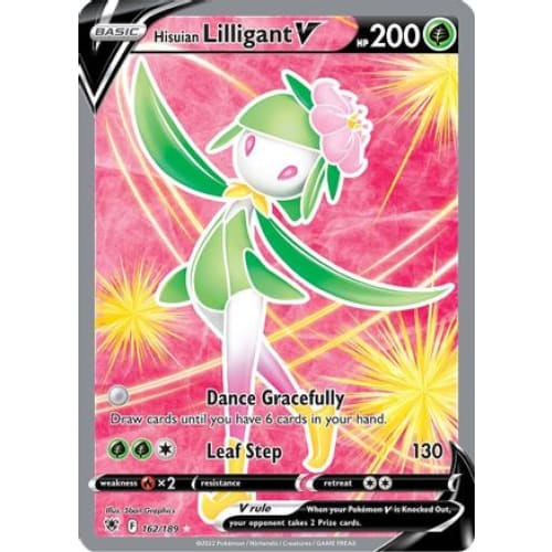 Hisuian Lilligant V (162/189) Ultra Rare Holofoil - Single