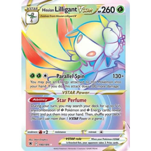 Hisuian Lilligant VSTAR (190/189) Holo Rare Holofoil