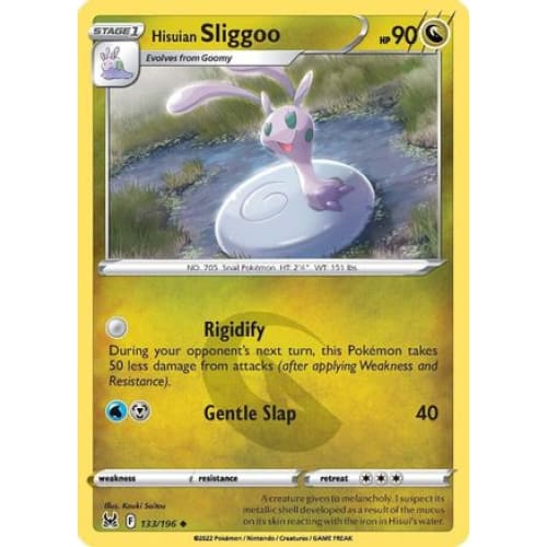 Hisuian Sliggoo (133/196) Uncommon Reverse Holofoil - Single