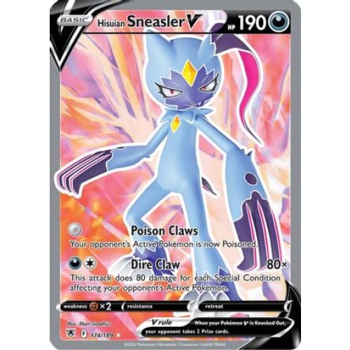 Hisuian Sneasler V (174/189) Ultra Rare Holofoil - Single