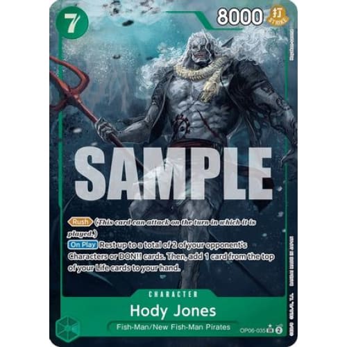 Hody Jones (035) (Alternate Art) OP06-035 SR Wings
