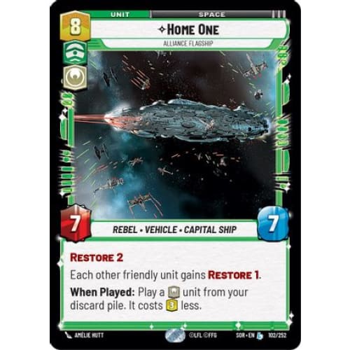 Home One - Alliance Flagship (102/252) - Spark of Rebellion
