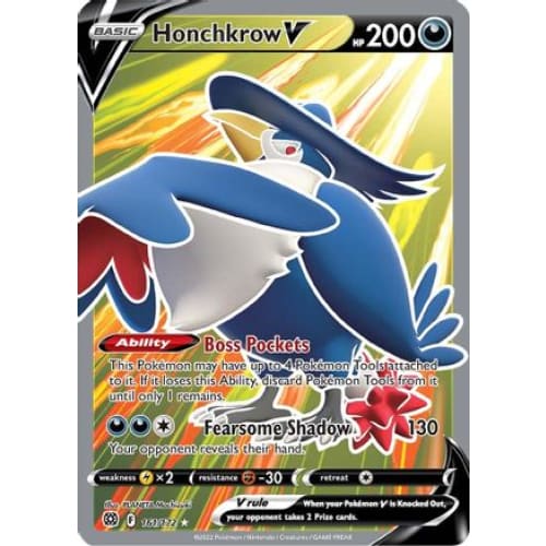 Honchkrow V (161/172) Ultra Rare Holofoil - Single