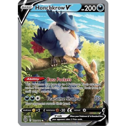 Honchkrow V (162/172) Ultra Rare Holofoil - Single