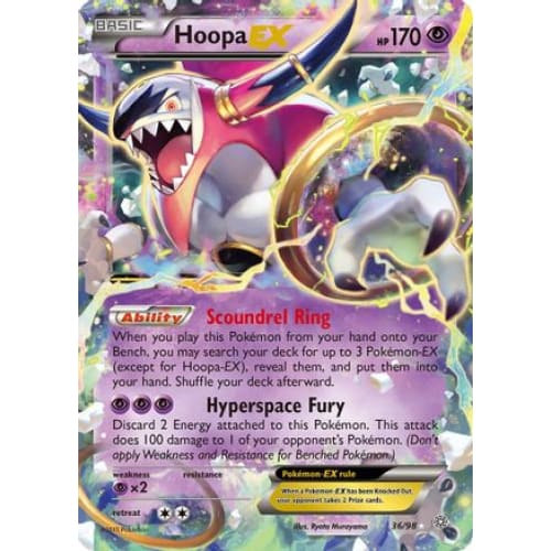Hoopa-EX (036/098) Holo Rare Holofoil - Single