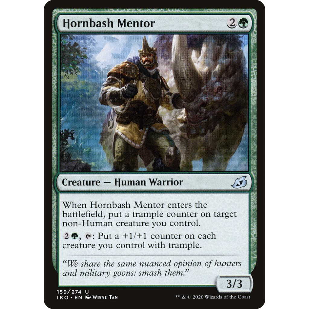 Hornbash Mentor (IKO-159) Foil - Single