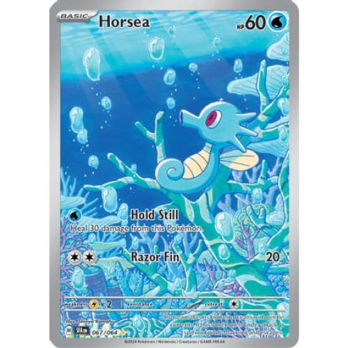 Horsea (67) Illustration Rare Holofoil - Single