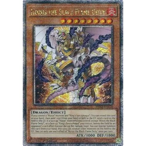 Horus the Black Flame Deity (Quarter Century Secret Rare)