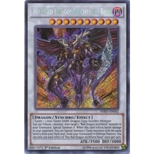 Hot Red Dragon Archfiend Bane (HSRD-EN042) Secret Rare 1st
