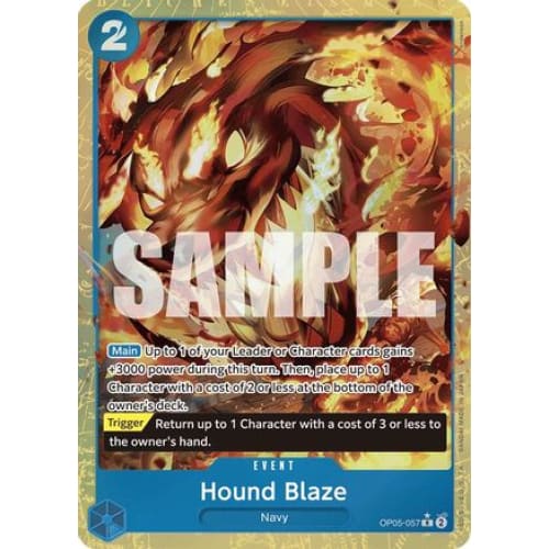 Hound Blaze (Alternate Art) OP05-057 R Premium Booster -The