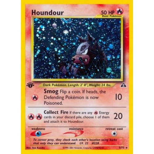 Houndour (005/075) Holo Rare Unlimited Holofoil - Single