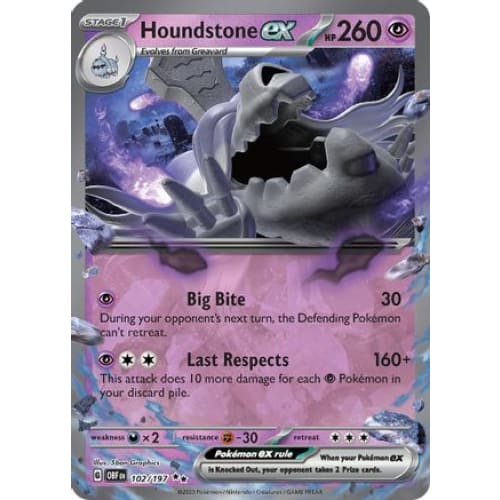 Houndstone ex (102/197) Double Rare Holofoil - Single