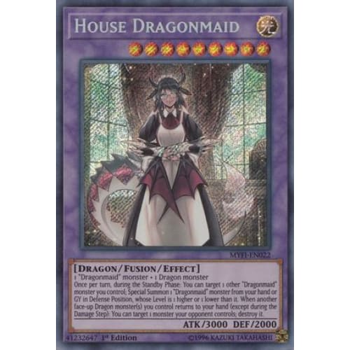 House Dragonmaid (MYFI-EN022) Secret Rare 1st Edition