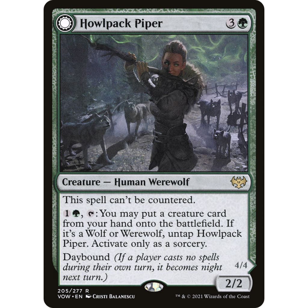Howlpack Piper // Wildsong Howler (VOW-205): (Double Faced