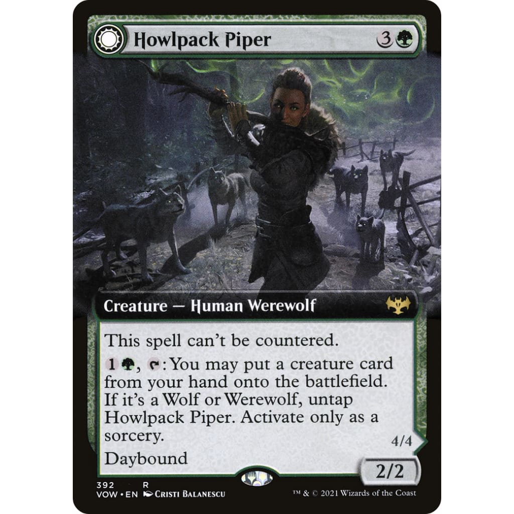 Howlpack Piper // Wildsong Howler (VOW-392): (Extended Art