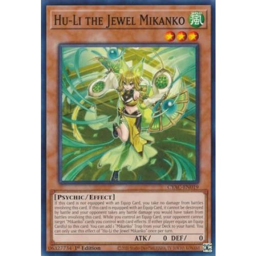 Hu-Li the Jewel Mikanko - CYAC-EN019 Common 1st Edition