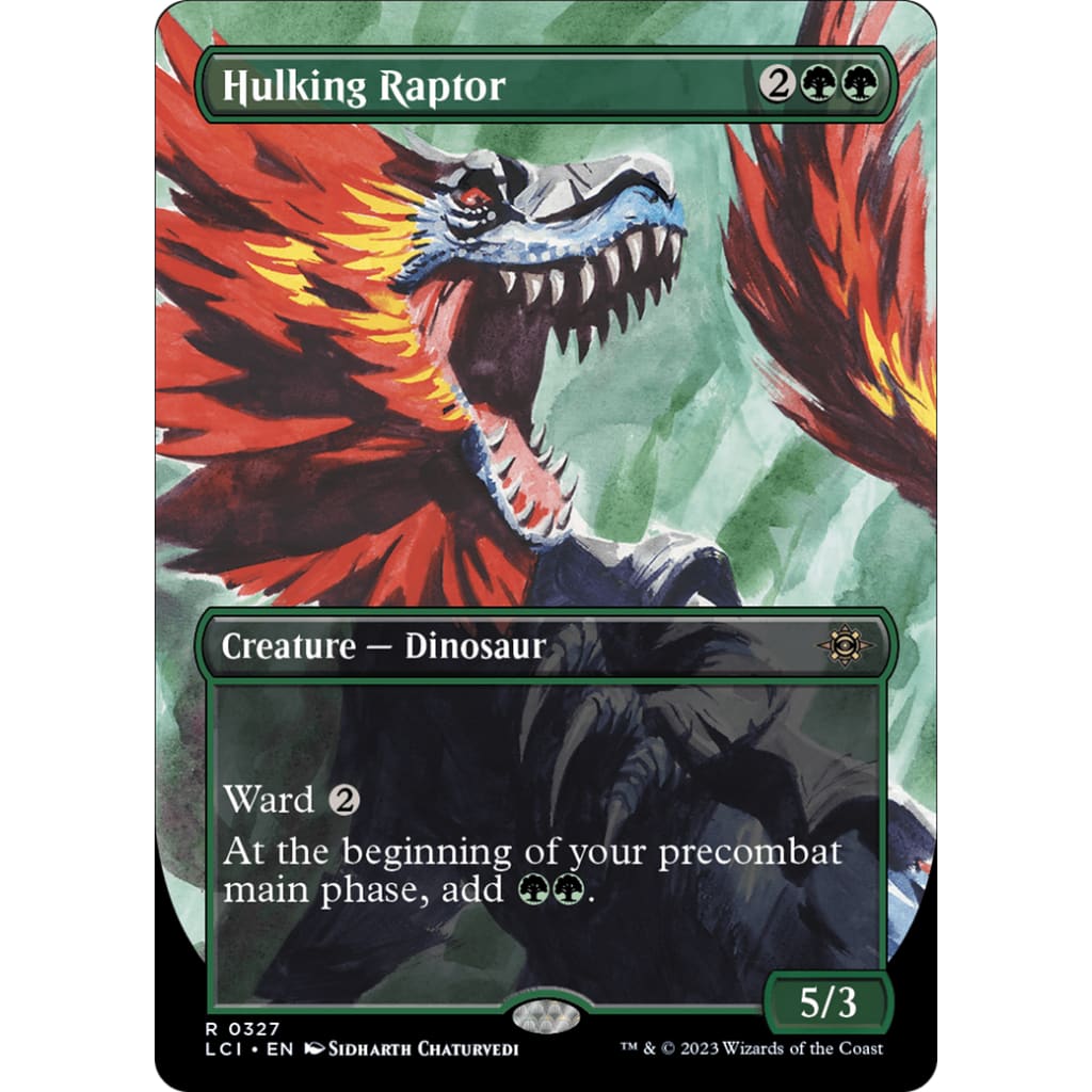 Hulking Raptor (LCI-327) (Borderless) - Single