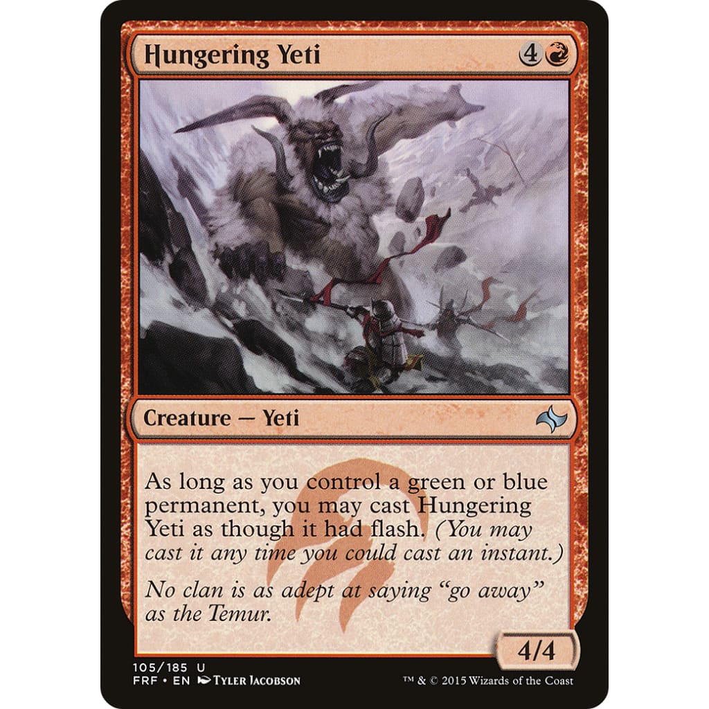 Hungering Yeti (FRF-105) Foil - Single