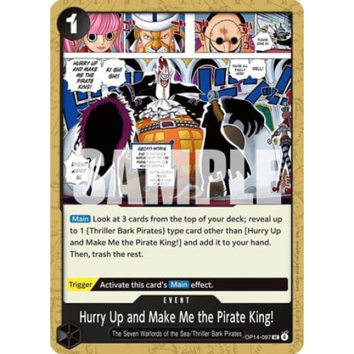 Hurry Up and Make Me the Pirate King! OP14-097 UC The Azure